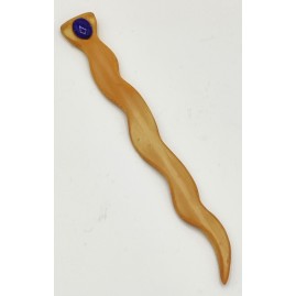 Pic à cheveux en bambou avec Lapis Lazuli.