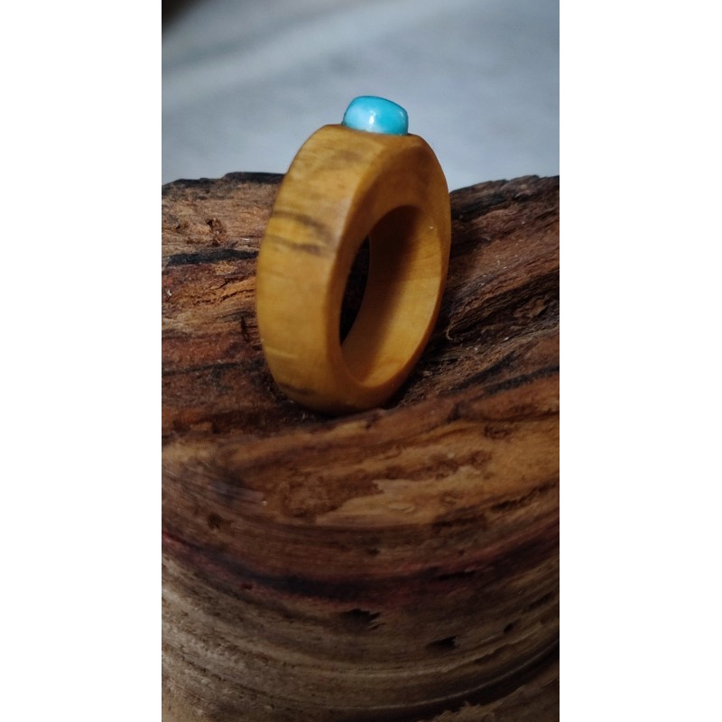 Bague en Houx et Larimar