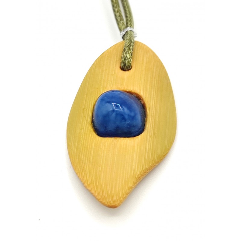 Pendentif avec Agate bleue