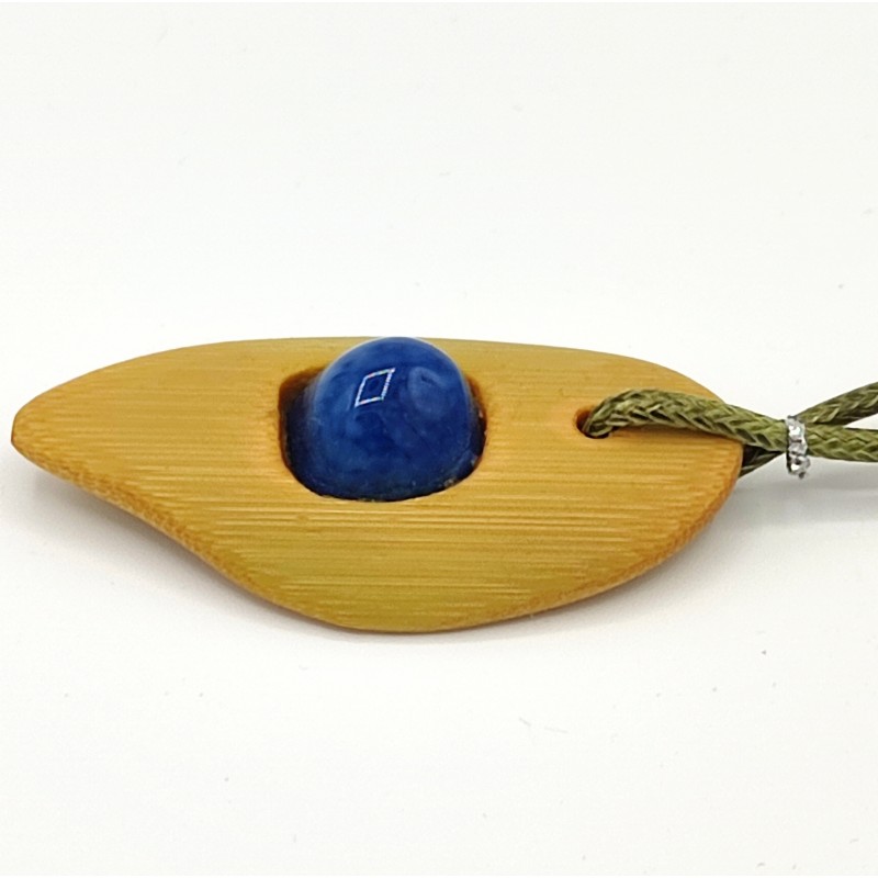 Pendentif avec Agate bleue