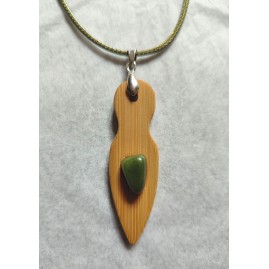 Pendentif venus et Jade jaune