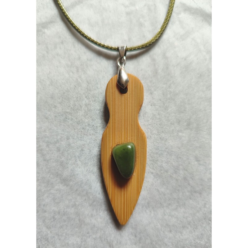 Pendentif venus et Jade jaune