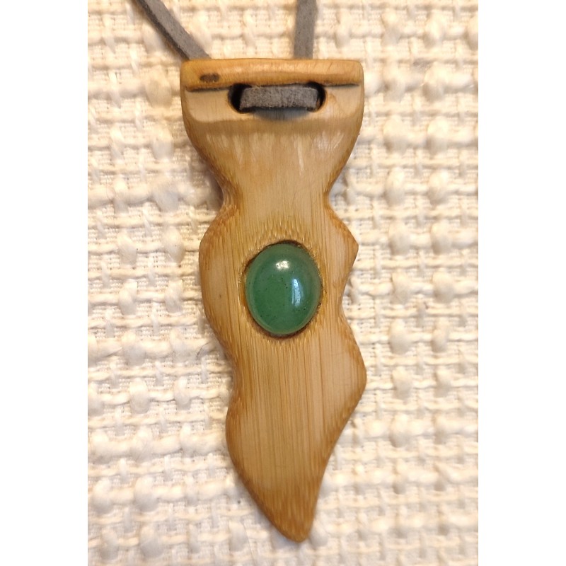 Pendentif Keris avec Aventurine verte