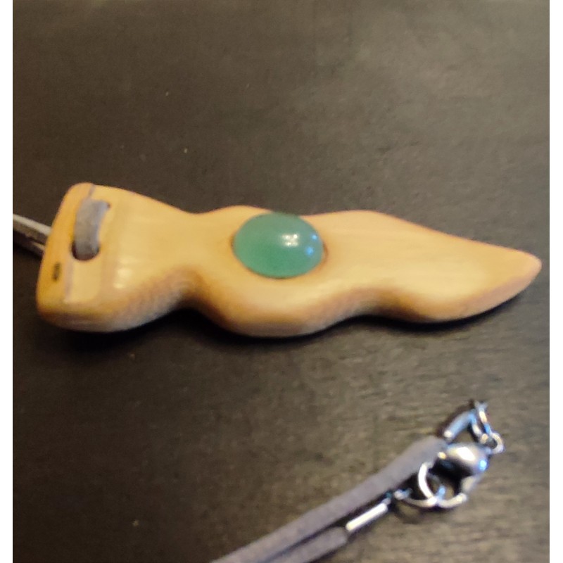 Pendentif Keris avec Aventurine verte