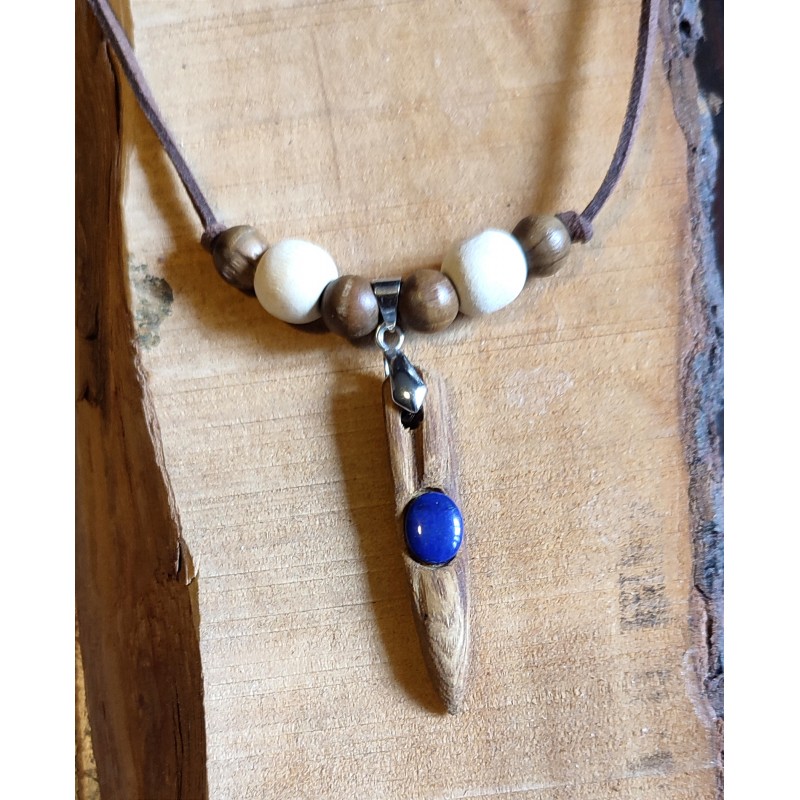 Collier Châtaignier et Lapis Lazuli