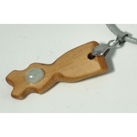 Pendentif en Bambou et Aventurine