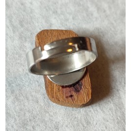 Bague réglable en vieux Châtaignier