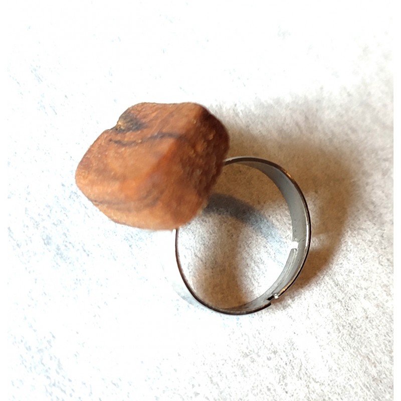 Bague réglable en vieux Châtaignier