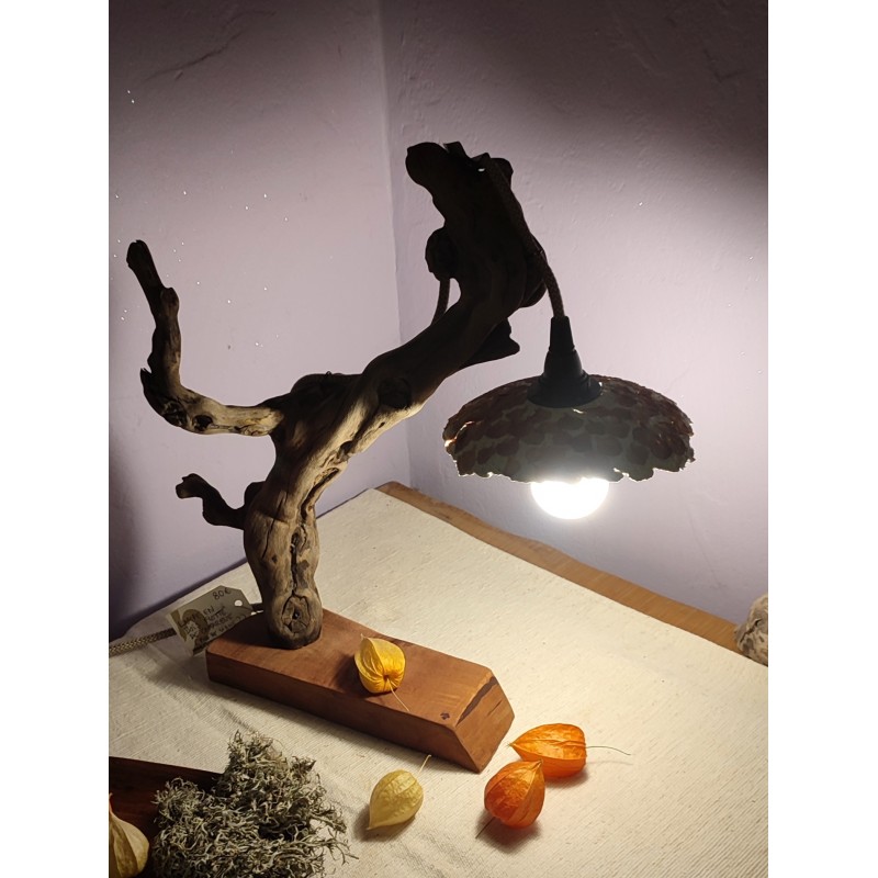 Lampe en Bois flotté