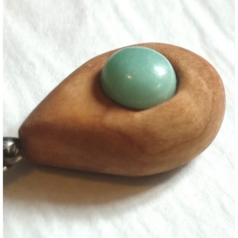 Pendentif Olivier et Larimar