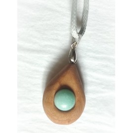 Pendentif Olivier et Larimar