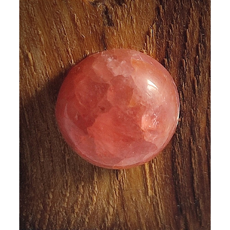 Bague réglable en Châtaignier et Rhodochrosite